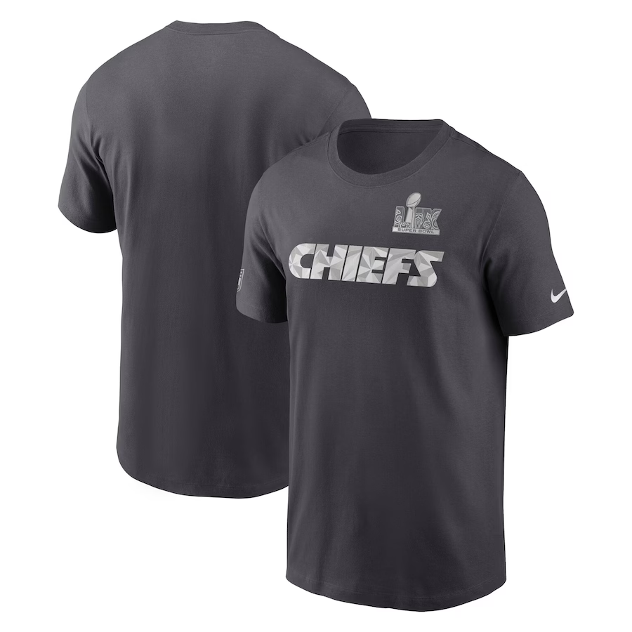 Men NFL Kansas City Chiefs grey T shirts style 21